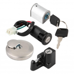 Kiivri lukk, s&uuml;&uuml;telukk, luku ja v&otilde;tme komplekt, mootorratta s&uuml;&uuml;telukk, ABS + alumiinium normal