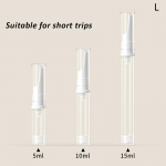 5/10/15 ml l&auml;bipaistev &otilde;huvaba vaakumpumbapudel kosmeetiline silma&uuml;mbruskreem reisisuuruses dosaator korduvt&auml;idetavad mahutid &scaron;ampoon tualett-tarbed S