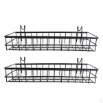 2 tk metallriiuli/korvide riputatav siiniga v&auml;ljapanekuraam 40x10x5cm