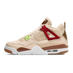 Air Jordan 4 Retro GS Wild Things Laste tossud Cream Sail University-Red DH0572-264 36.5