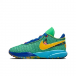 Nike LeBron 20 GS Kaleidoscope Laste tossud Roheline Electric-Algae Game-Royal DV3021-300 38.5
