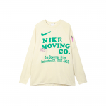 Nike Dri-FIT Vintage Kirjatr&uuml;kiga &Uuml;mmarguse Kaelusega Dopamiini Pikkade Varrukate T-s&auml;rk Madalate &Otilde;lgadega Meeste Topid Helekollane DX0903-113 S