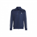 Adidas Originals Trefoil Stripe-Kaunistatud Logoga T&otilde;mblukuga Kraega Pikkade Varrukatega Jakk Meeste Jakid Sinine IA4776 S