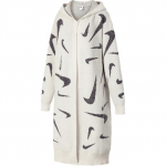 Nike Sportswear Phoenix Cozy Boucl&eacute; T&auml;isprindiga Kapuutsiga L&otilde;tv Pikk Kudum Naiste Topid Hele-Punapruun FD4283-104 XL