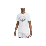 Nike Court Dri-FIT Rafa Logotr&uuml;kiga &Uuml;mmarguse Kaelusega L&uuml;hikeste Varrukatega T-s&auml;rk Meeste Topid Valge FJ1504-100 M