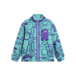 Li Ning X Disney Koletiste &Uuml;likooli Koost&ouml;&ouml; Fliisist Soe L&otilde;dva Kudumiga Jakk Meeste Jakk J&auml;&auml;-Portselan-Roheline AFDT655-2 L