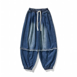 S&uuml;gis Talv Meeste Vintage Vabaaja teksap&uuml;ksid Lahedad Denim Harem-p&uuml;ksid Meeste Puuvillased Ameerika Retro Cargo teksap&uuml;ksid Streetwear Denim-p&uuml;ksid M tumesinine v&auml;rv