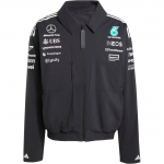 Adidas X Mercedes-AMG Koost&ouml;&ouml; Mercedes-AMG SS25 Petronas F1 Meeskond Mugav Triibuline L&otilde;tv Luku-Jakk Meeste Jakk Must JX0748 S