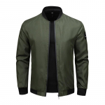 Kevadine ja s&uuml;gisene pesapallikrae l&uuml;hike lahtine &uuml;hev&auml;rviline jakk Meeste &auml;riline vabaaja &otilde;hukese mantli trend 6XL must