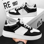 Meeste tossud vabaajaspordijalatsid meestele Kerged PU-nahast hingavad kingad Meeste lamedad valged tennised Zapatillas Hombre 44 must