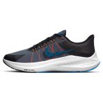 Nike Zoom Winflo 8 Jooksukingad Mehed Madalad Must/Hall/Sinised Tossud vabaaja CW3419-007 44