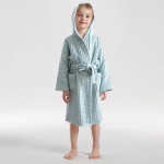 Drizzle Laste Puuvillane Kapuutsiga Kiirkuiv Vahvel Vannituba XXL (Height 145-165cm)