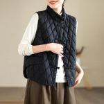 Naiste kerge termiline lahtise &otilde;mblusteta varrukateta p&uuml;ksikraega valge pardi sulejope, vesti taskuga, k&otilde;ik sobivad &scaron;ikiks vestiks L punane