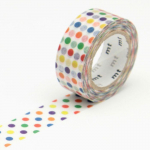 Masking tape KIDS - Pois multicolores - 1,5 cm x 7 m mitmev&auml;rviline