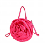 &Otilde;lakott Sidurikott 3D Roosikujuline Crossbody kott K&auml;ekott Moodne T&otilde;mblukuga kott Banketi Pulma &Otilde;htukott Kuum Roosa must
