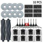 Dreame L10s Ultra Gen 2 / L30s Ultra robottolmuimeja jaoks, peamine hari, k&uuml;lgmine hari, filter, mopp, lapp, kott