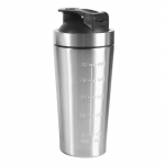 Kvaliteetne proteiinikokteili &scaron;eiker metallist roostevabast terasest kuuliga proteiinikokteilide ja treeningueelsete jookide jaoks 24 untsi / 700 ml One Size