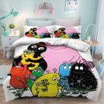 Barbapapa Multikas Anime Tekikott Komplekt Kawaii Carebears Tekikate Padjap&uuml;&uuml;r Laste Voodipesu Komplekt Dekoor T&auml;is Queen King Suurus 90x200cm