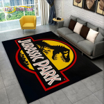 3D-koomiks Jurassic Parki dinosauruste ala vaip, suur vaip, elutoa diivani uksematt, libisemiskindel lapse p&otilde;randamatt 60*90cm