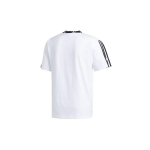 Adidas Originals Kolmeleheline &uuml;mara kaelusega l&uuml;hikeste varrukatega T-s&auml;rk Meeste topid Valge ED5612 M