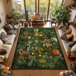 Daisy Moss Fir Botaaniline Vaip elutuppa diivani magamistoa kaunistuseks Loodusest inspireeritud p&otilde;randamatt &Ouml;koloogiliselt s&otilde;bralik vaip kohvilaua alus 120*160cm