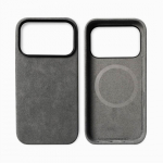 Kvaliteetne Itaaliast imporditud Alcantara magnetiline &uuml;mbris iPhone17Pro17Air 17 Pro Max jaoks koos MagSafe'i ja &auml;ri pehme puutepinnaga iPhone17 beež