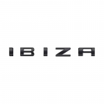1 tk Ibiza 6L 6J jaoks Kirjaga Embleem 3D Kleebised Tagumine Pagasiruumi M&auml;rk Logo Metallist Aksessuaarid S/ea/t Ibiza Leon C/upra A-ltea jaoks IBIZA must