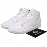 Air Jordan 1 Mid Triple White 2022 Retro tossud Meeste 554724-136 EU 44 valge