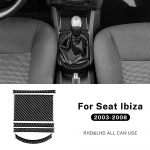 Seat Ibiza 6L 2003 2004 2005 2006 2007 2008 jaoks Ehtne pehme s&uuml;sinikkiust kleebis LHD RHD manuaalauto k&auml;igukasti keskpaneeli viimistlus