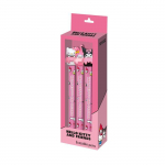 Pack de 3 Stylos Gel Effa&ccedil;able - Hello Kitty Mix - Rose - Taille Unique roosa
