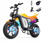 Elektriline jalgratas - JANSNO - X60G - 1500W - 48V 23Ah aku - 55KM s&otilde;iduulatus - Maksimaalne kiirus 56 km/h hall