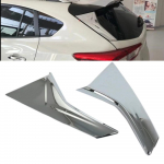 2pcs Brand New Silver ABS Rear Window A pillar Trim Cover Frame Sticker for Subaru XV 2018 Luxurious Car Styling Accessories
