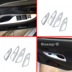 Auto ABS-ukse esiakna klaaspaneel k&auml;etoe t&otilde;stel&uuml;liti nupu trimm Toyota Vios/Yaris 2014 2015 2016 2017 jaoks Rer 2pcs