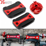 DUCATI Hypermotard Monster 796 795 696 695 821 mootorratta CNC esisidur pidurivedeliku paagi kate mootori kork &otilde;li 1 Engine Plug Black