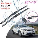 Auto esiklaasipuhasti harjad Kia Stonic YB CUV 2016 jaoks ~ Kummist lund kraapivad raamideta vaiksed tarvikud