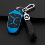 my goog car TPU Car Smart 4Button Key Shell Bag Fob Case Cover for LYNK&CO 01 02 03 Key Holder Protector number key chain