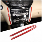 Red Carbon fiber Air conditioner switch side Sticker For Nissan Pathfinder 13-18