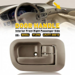 For 98-03 Sienna Toyota Front ide Interior Door Right Handle & bezel Beige