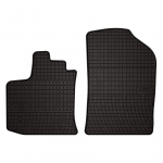 Dywaniki samochodowe gumowe do: Dacia Dokker 2-osobowy (2013-2021) - czarne, dopasowane