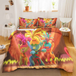 Trollid Anime Voodipesukomplekt Tekikate 1009 Pol&uuml;ester Sobib Lastele ja T&auml;iskasvanutele 3-osaline Komplekt 90x200cm
