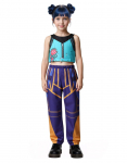 Poiss T&uuml;drukud K-Popi deemonik&uuml;tid Kost&uuml;&uuml;m Zoey Rumi Mira Cosplay Poplauljad Naiste Halloweeni riided aksessuaaridega 110CM