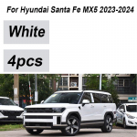 4TK V&auml;rvitud Hyundai Santa Fe MX5 Tarvikutele 2024 Poritiivad Eesmised Poritiivad Tagumised Muda Kaitse Klapiga Tiivad Auto Tarvikud valge