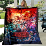 Multikas Stranger Things Tekk Moodne Flanell Kohev Fliis Visketekk Lastele ja T&auml;iskasvanutele Kingitus Diivan Reisimine Telkimine 130x150cm