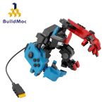 Buildmoc Idee M&auml;ngukonsool Muundatavad Mecha Robotid MOC Komplekt Ehitusklotsid Komplektid M&auml;nguasjad Lastele Laste Kingitused M&auml;nguasi 418 tk Klotse