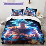 Son Goku mustriga voodipesu, Tekikomplekt Tekikate Padjap&uuml;&uuml;r Kodu S&uuml;nnip&auml;evakingitus (1 * tekikott + 2 * padjap&uuml;&uuml;ri, ilma s&uuml;damikuta) 135x200cm beige