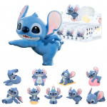 TOP TOY Disney Stitch Energetic Yoga Seeria [Valikuga karp 8 tk] Gacha pimedad karbid Kujud, Pehme PVC, Esmaklassiline m&auml;nguasi