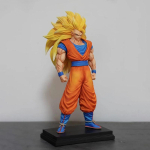 34cm Anime Dragon Ball Z Super Saiyan 3 Son Goku tegevuskujud Seisev mudel PVC kuju Lauakaunistus Ehted M&auml;nguasjad Kingitused no box brown