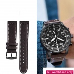 Ehtsa nahaga kellarihm Citizen Eco-Drive CA0695-17E Bm8471/Bm8478 seeria jaoks &Auml;ri nahkrihm 22mm 22mm