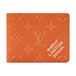 Louis Vuitton Peen Rahakott Karamell Monogram Heritage L&otilde;uend Meeste Rahakotid Oranž M26838 Gift Set(Basic Set+Box+Shopping Bag)