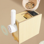 Birds feed Grain Blowing Machine Blown Shell Splitter Cleaning Thrower Lightweight Millet Husk